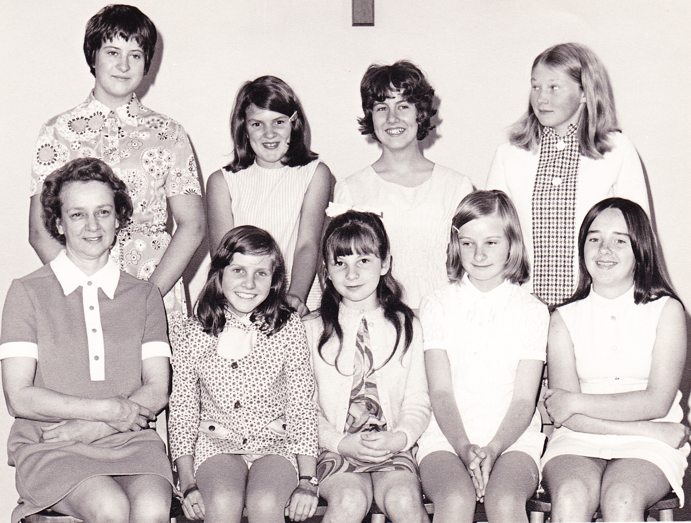 Alice Brown with the United Reformed Church junior choir