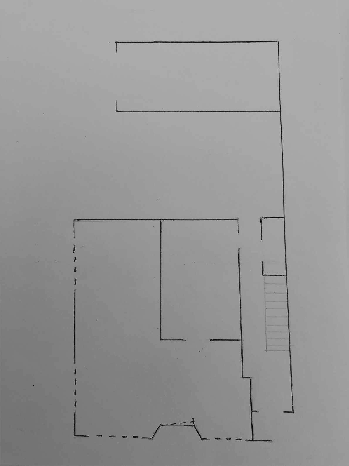 Floor plan of the shop, 1957