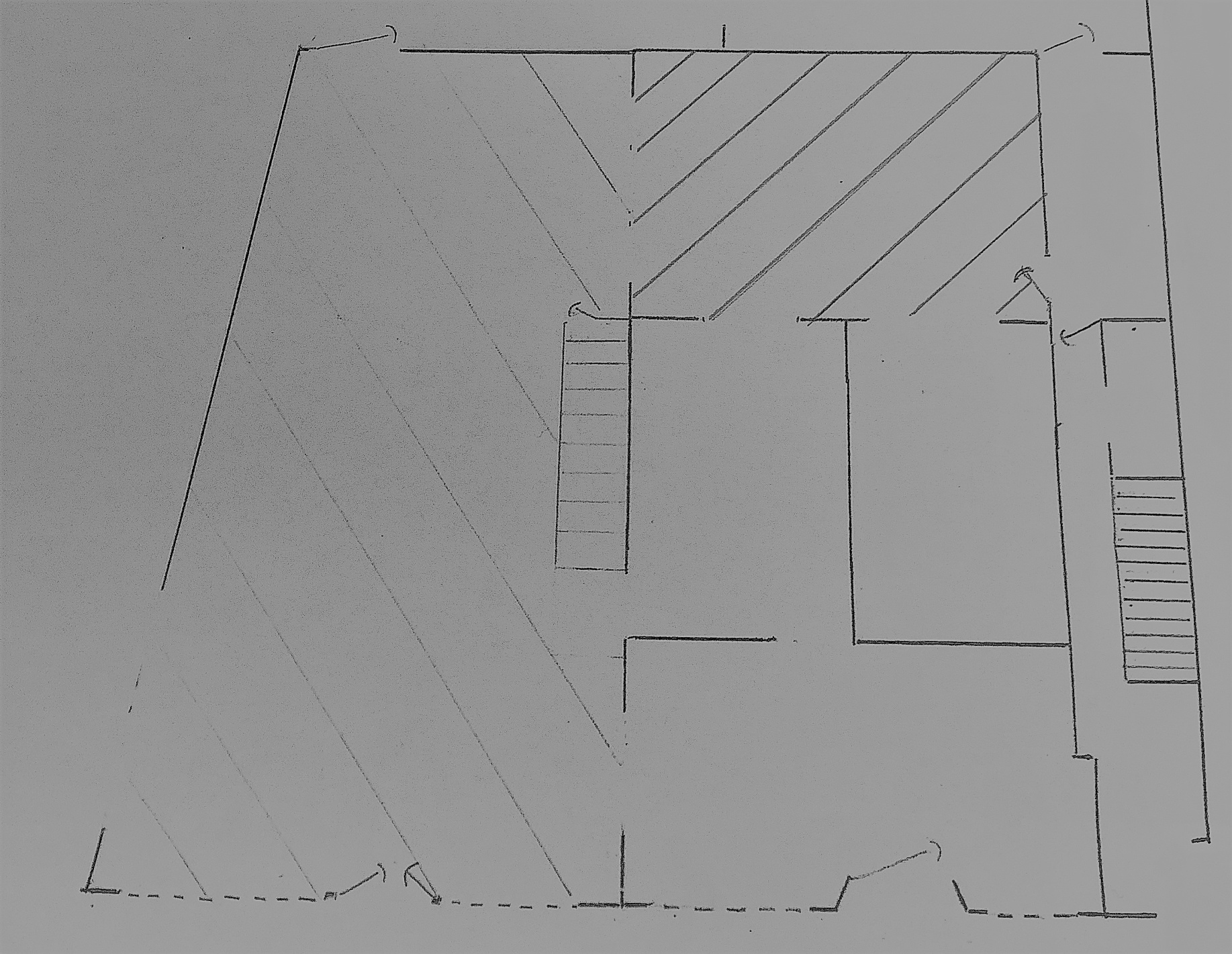 Floor plan of the shop, 1970